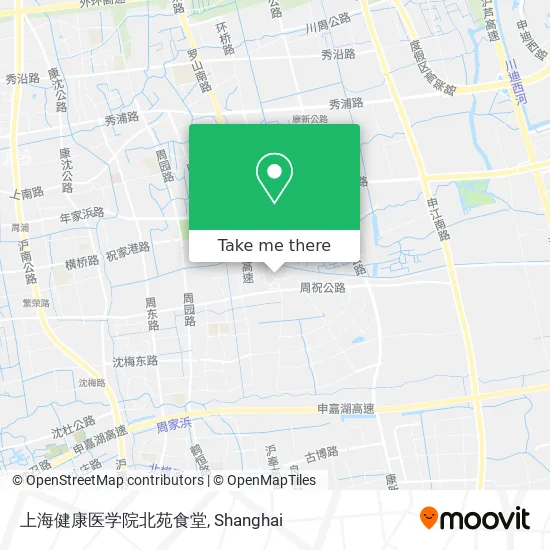上海健康医学院北苑食堂 map