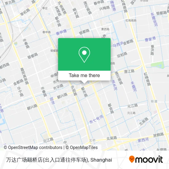 万达广场颛桥店(出入口通往停车场) map