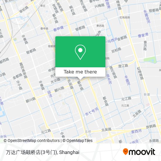 万达广场颛桥店(3号门) map