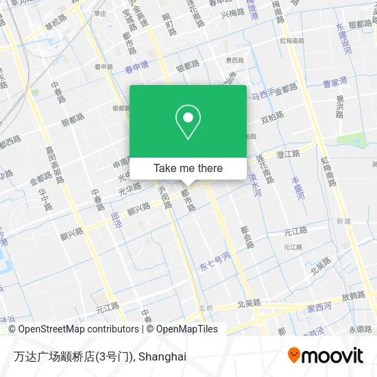 万达广场颛桥店(3号门) map