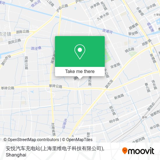 安悦汽车充电站(上海里维电子科技有限公司) map