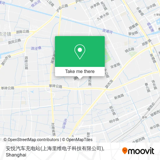 安悦汽车充电站(上海里维电子科技有限公司) map