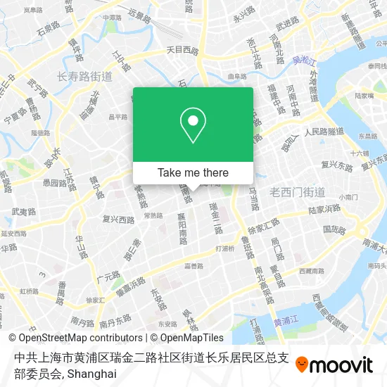 中共上海市黄浦区瑞金二路社区街道长乐居民区总支部委员会 map