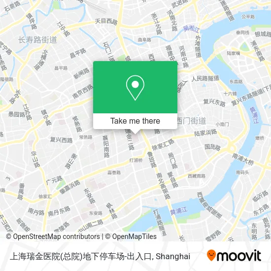 上海瑞金医院(总院)地下停车场-出入口 map
