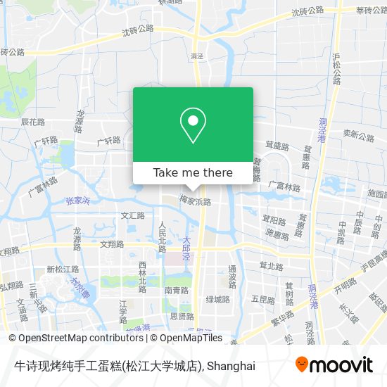 牛诗现烤纯手工蛋糕(松江大学城店) map