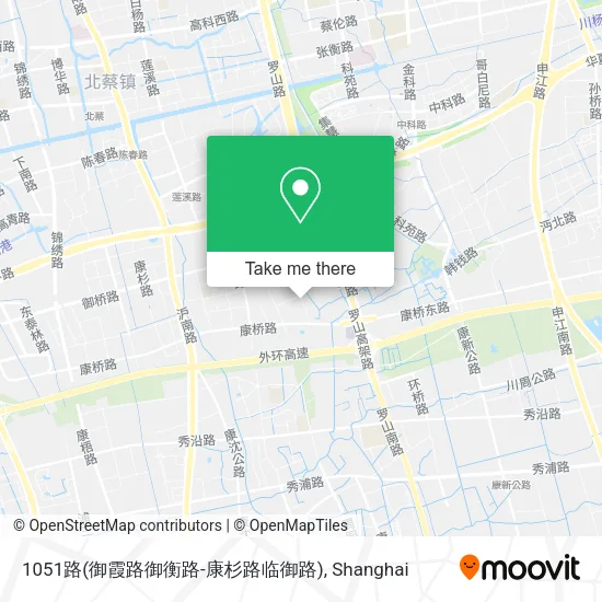 1051路(御霞路御衡路-康杉路临御路) map