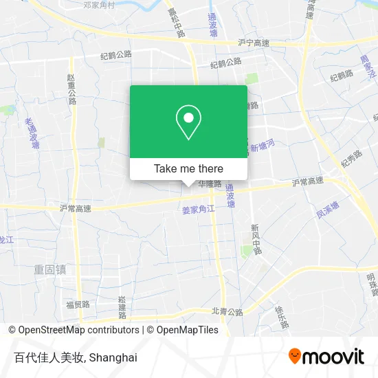 百代佳人美妆 map