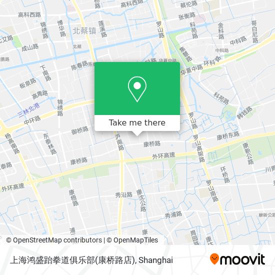 上海鸿盛跆拳道俱乐部(康桥路店) map