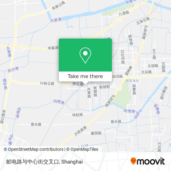 邮电路与中心街交叉口 map