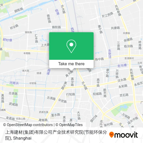 上海建材(集团)有限公司产业技术研究院(节能环保分院) map