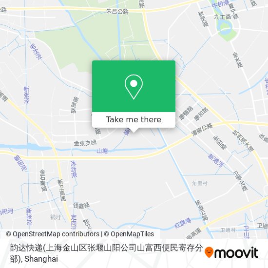 韵达快递(上海金山区张堰山阳公司山富西便民寄存分部) map