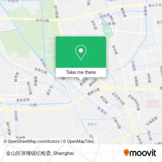 金山区张堰镇纪检委 map