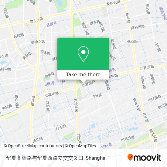 华夏高架路与华夏西路立交交叉口 map
