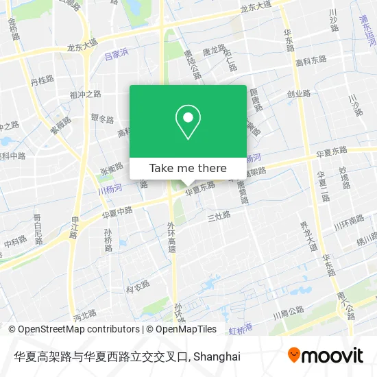 华夏高架路与华夏西路立交交叉口 map