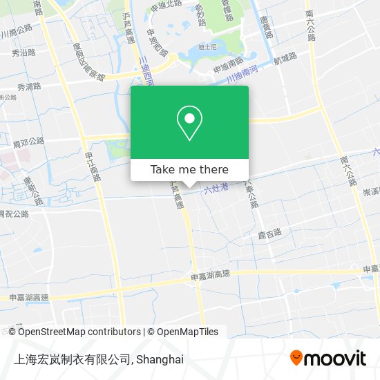 上海宏岚制衣有限公司 map
