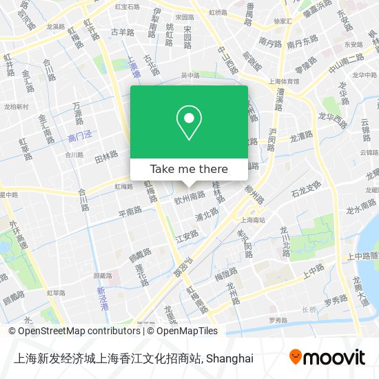 上海新发经济城上海香江文化招商站 map