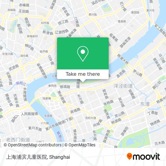 上海浦滨儿童医院 map