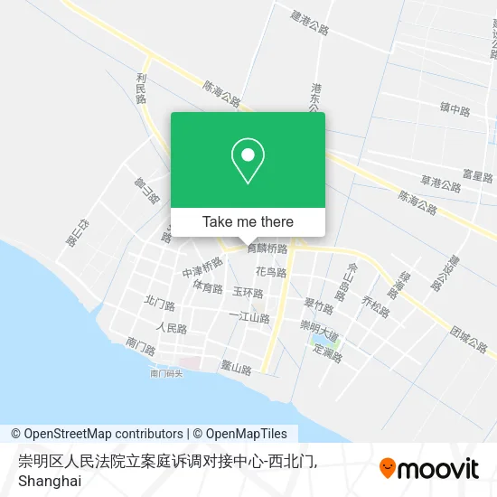 崇明区人民法院立案庭诉调对接中心-西北门 map