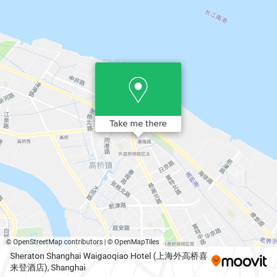 Sheraton Shanghai Waigaoqiao Hotel (上海外高桥喜来登酒店) map