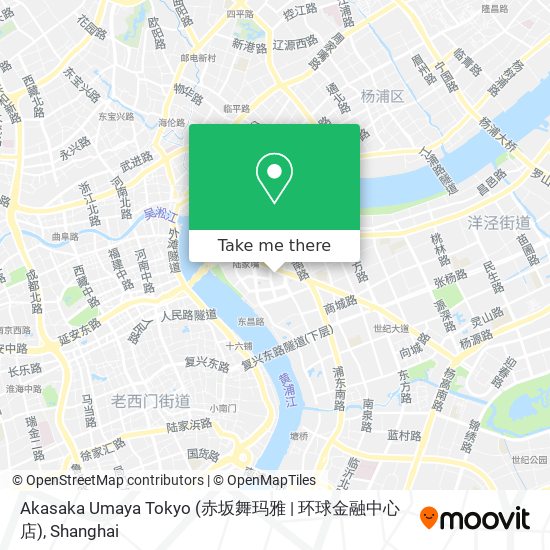 Akasaka Umaya Tokyo (赤坂舞玛雅 | 环球金融中心店) map