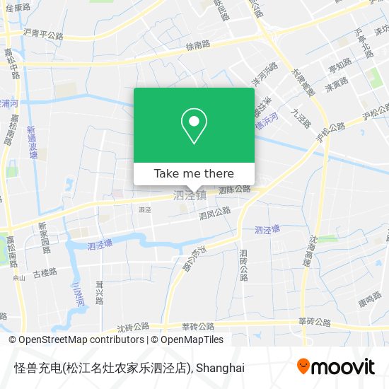 怪兽充电(松江名灶农家乐泗泾店) map