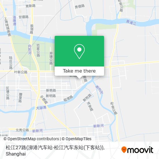 松江27路(泖港汽车站-松江汽车东站(下客站)) map