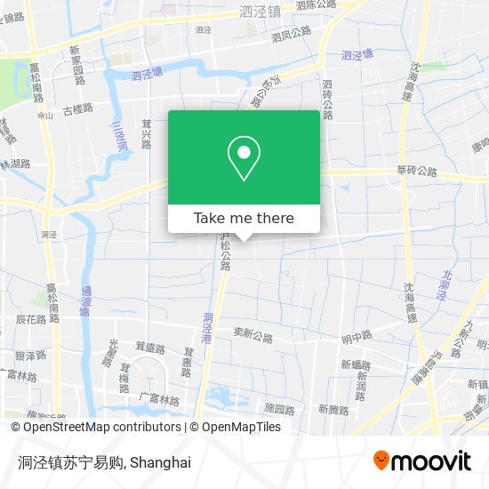 洞泾镇苏宁易购 map
