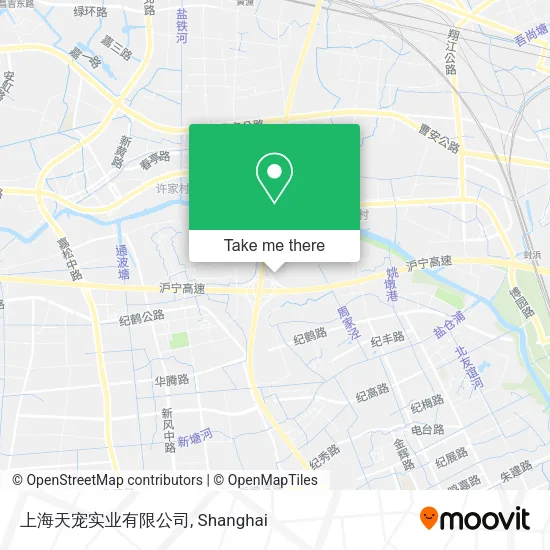 上海天宠实业有限公司 map