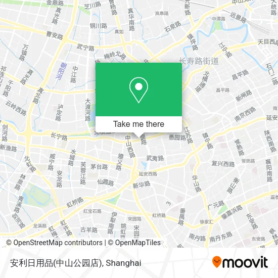 安利日用品(中山公园店) map