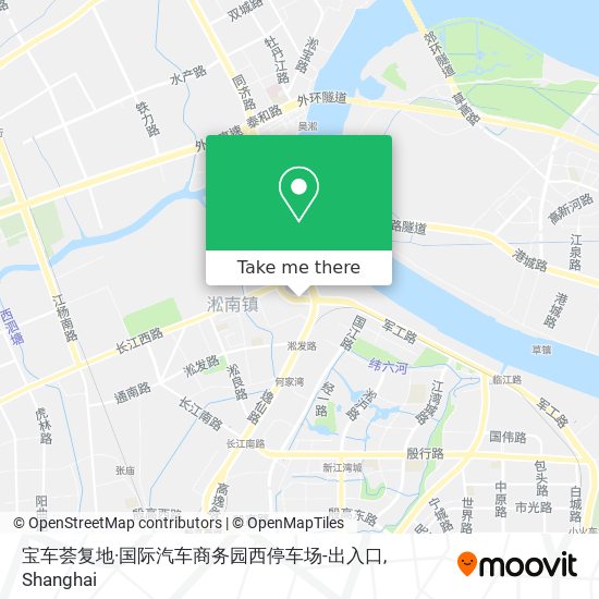 宝车荟复地·国际汽车商务园西停车场-出入口 map