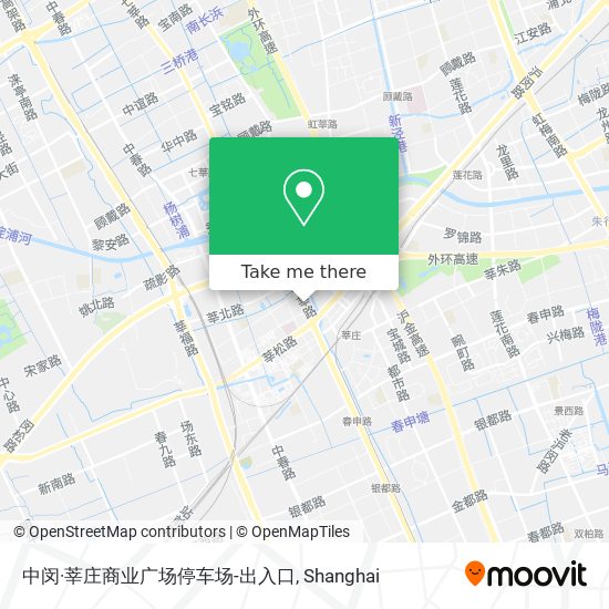 中闵·莘庄商业广场停车场-出入口 map