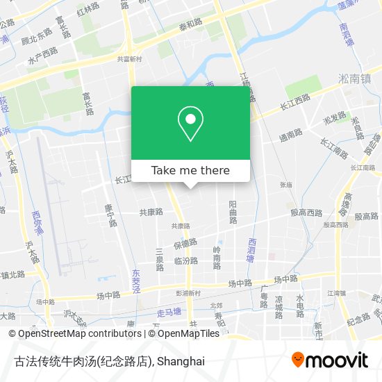 古法传统牛肉汤(纪念路店) map