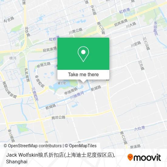 Jack Wolfskin狼爪折扣店(上海迪士尼度假区店) map