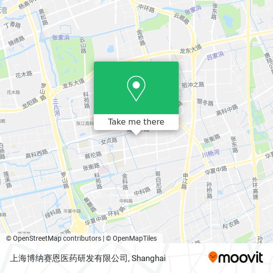 上海博纳赛恩医药研发有限公司 map