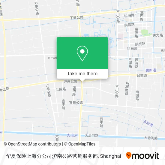 华夏保险上海分公司沪南公路营销服务部 map