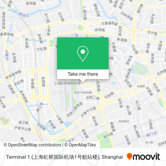 Terminal 1 (上海虹桥国际机场1号航站楼) map