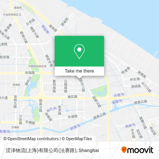 涩泽物流(上海)有限公司(法赛路) map