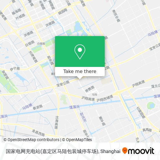 国家电网充电站(嘉定区马陆包装城停车场) map