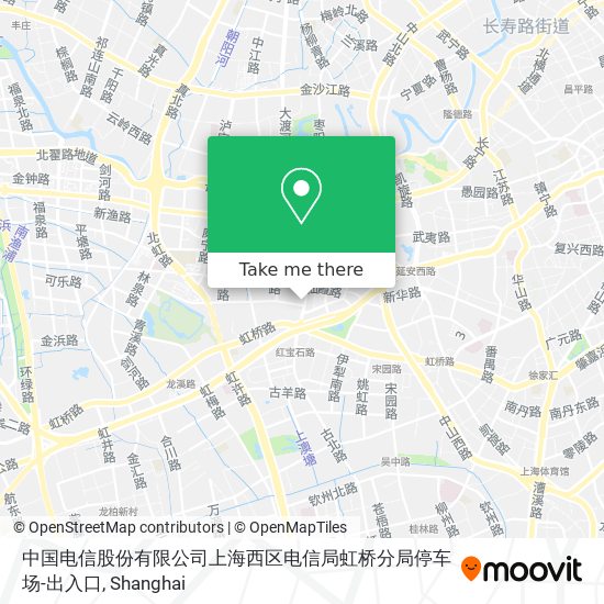 中国电信股份有限公司上海西区电信局虹桥分局停车场-出入口 map
