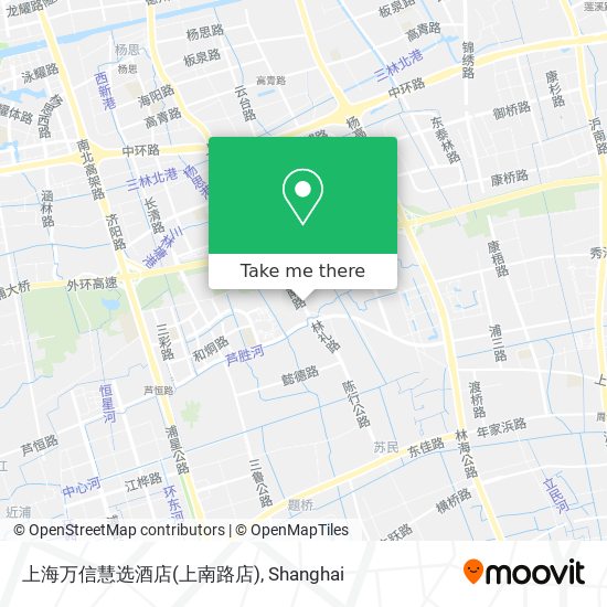 上海万信慧选酒店(上南路店) map