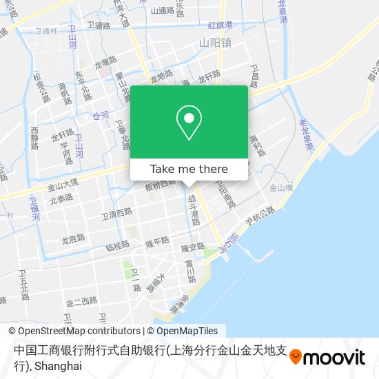 中国工商银行附行式自助银行(上海分行金山金天地支行) map