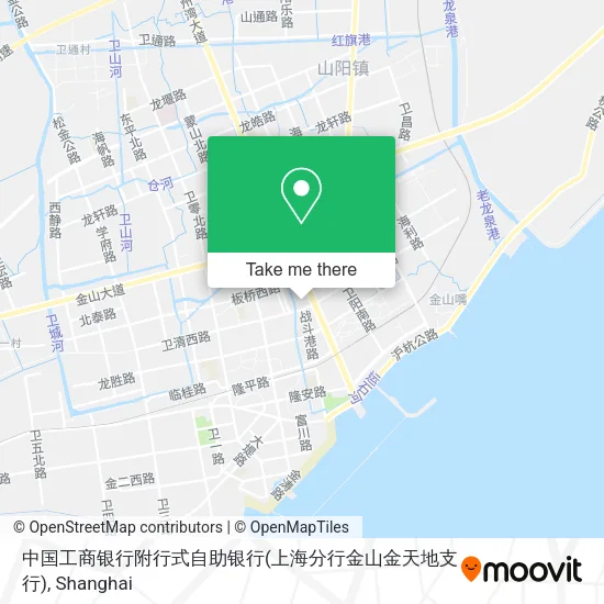 中国工商银行附行式自助银行(上海分行金山金天地支行) map