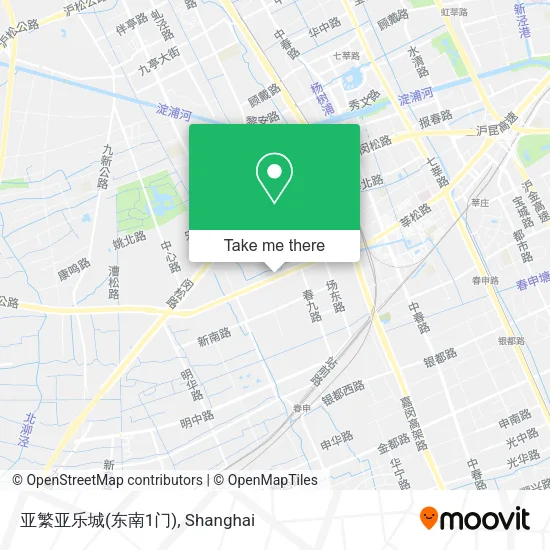 亚繁亚乐城(东南1门) map