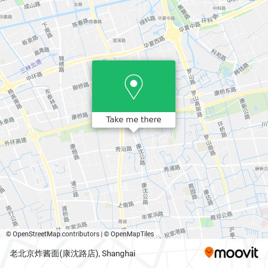 老北京炸酱面(康沈路店) map