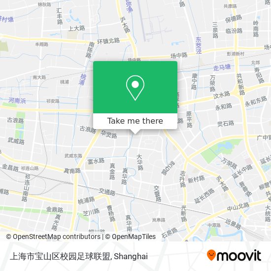 上海市宝山区校园足球联盟 map