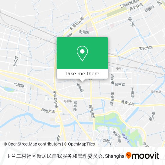 玉兰二村社区新居民自我服务和管理委员会 map