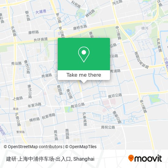 建研·上海中浦停车场-出入口 map