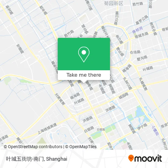 叶城五街坊-南门 map
