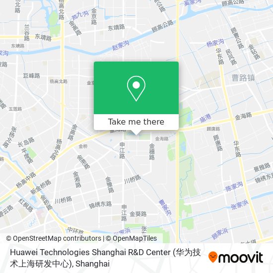 Huawei Technologies Shanghai R&D Center (华为技术上海研发中心) map