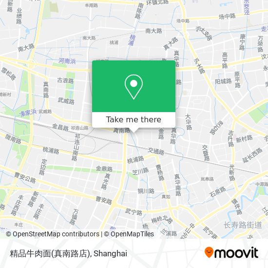 精品牛肉面(真南路店) map